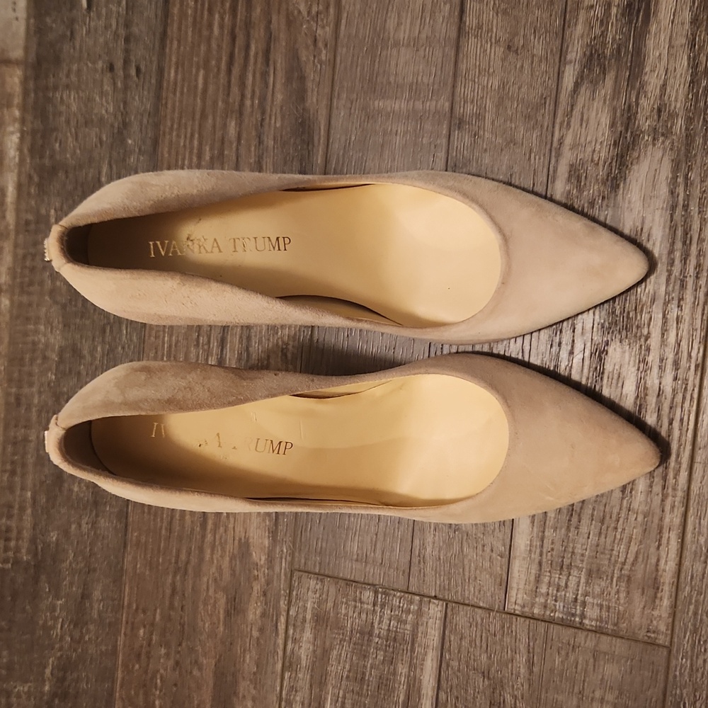 cream nude high heels